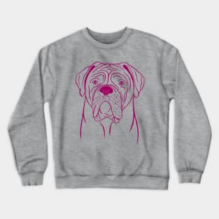 Dogue de Bordeaux (Pink and Berry) Crewneck Sweatshirt